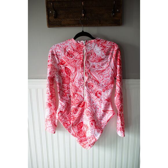 Mara Hoffman Reese Rash Guard One Piece Swimsuit Small NEW - Picture 4 of 4